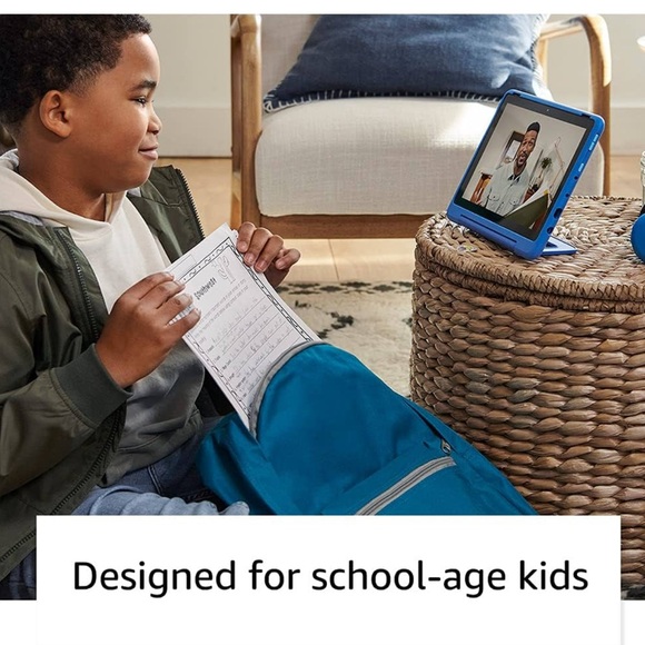 Amazon Fire HD 10 Kids Pro tablet, 10.1", 1080p Full HD, Blue Case - Picture 5 of 12